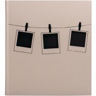 Album photo livre 60 pages noires Instants - 29x32cm - Rose