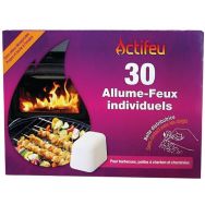 Allume feu sans odeur 30 cubes Actifeu
