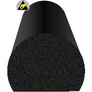 Amortisseur de choc arrondi pour surface - Noir - Ergomat