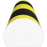 Amortisseur de choc arrondi pour surface - Noir/Jaune - Ergomat