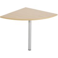 Angle 90° Mercure avec pied de renfort coloris Hêtre/alu