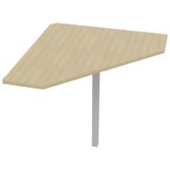 Angle 90 avec pied de renfort Dalia chêne/alu