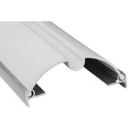 Anti-pince doigts Garomin spire côté poignée - 1,40 m + rails - blanc