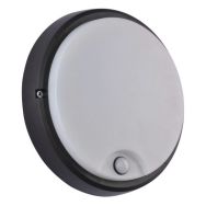 Applique Boston Sensor en polypropylène LED noir+détecteur présence