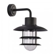 Applique Nazare ip44 en acier noir