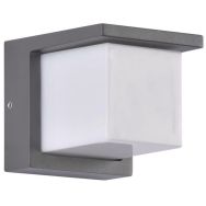 Applique Rockfeller base carrée anthracite