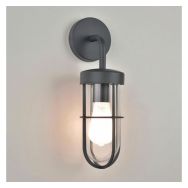 Applique en acier inoxydable globe en verre transparent anthracite