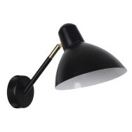 Applique métal MARCEL H19cm noir mat/laiton Corep
