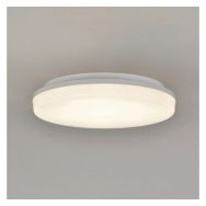 Applique/plafonnier rond en plastique blanc