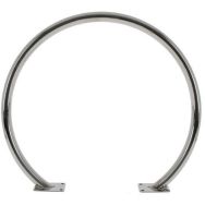 Arceau à vélo à platine en acier inoxydable - Ø50mm