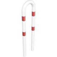 Arceau universel en tube à bétonner - Blanc/Rouge - Schake