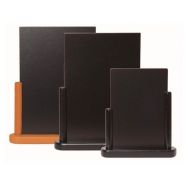 Ardoise de table en bois 23x20x6 cm base teck -Elegante