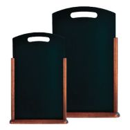 Ardoise de table en bois vernis poignée