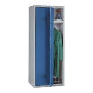 Armoire-penderie double gris-bleu