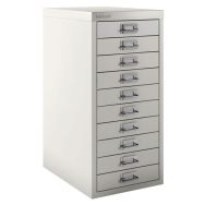 Armoire 10 tiroirs gris texturé