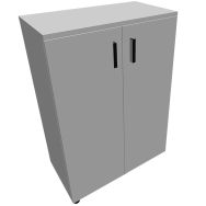 Armoire 2 portes battantes L800xH1135xP432mm blanc