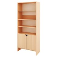 Armoire Basik à demi portes basses 84 x 39 x 200 cm - hêtre