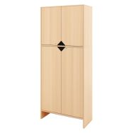 Armoire Basik à portes basses et hautes 84 x 39 x 200 cm