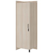Armoire EDY angle gauche 1P poignée+moraillon 1/2 penderie 1/2 lingère