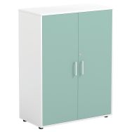 Armoire Emmy  3 compartiments intérieurs  2 portes vert  serrure-MIRPLAY School