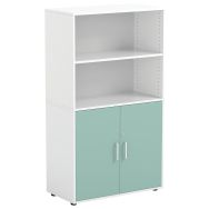 Armoire Flora avec 4 étagères dont 2 portes avec serrure et clé-Mirplay  School