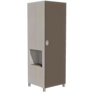 Armoire Identité 1 porte + 1 niche à gauche - Manutan Expert