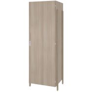 Armoire JEFF 1 porte 1/2 penderie et 1/2 lingère