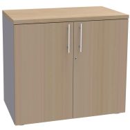 Armoire Phylos 2 portes battantes Hauteur 72 cm coloris chêne clair
