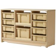 Armoire  Pine avec bacs beige-Mirplay School