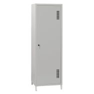 Armoire Rangement L600 corps Gris clair portes Gris 7035