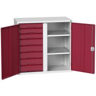Armoire Verso 8 tiroirs portes pleines - Bott