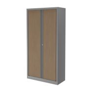 Armoire à monter L 100xH 198 cm corps alu ptes chêne clair