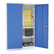 Armoire à portes battantes en kit avec panneau - Haute - Manutan Expert