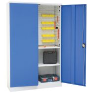 Armoire à portes battantes en kit avec panneau - Haute - Manutan Expert