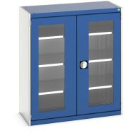 Armoire à portes transparentes Cubio 1050x525x1200mm - Bott