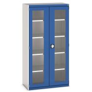Armoire à portes transparentes Cubio 1050x525x2000mm - Bott