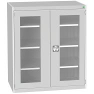 Armoire à portes transparentes Cubio 1050x650x1200mm - Bott