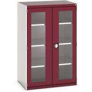 Armoire à portes transparentes Cubio 1050x650x2000mm - Bott