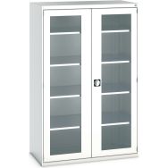 Armoire à portes transparentes Cubio 1300x650x2000mm - Bott