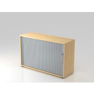 Armoire à rideau horizontale-Poignée plastique-2 niveaux - Hammerbacher