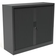 Armoire à rideaux Avec plateau sup. Anthracite Ht 102 cm