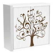 Armoire à rideaux personnalisée- Arbre musique - EasyOffice