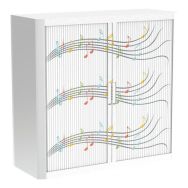 Armoire à rideaux personnalisée- Portée de notes - EasyOffice