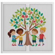 Armoire à rideaux personnalisée arbre de l'amitié-EasyOffice