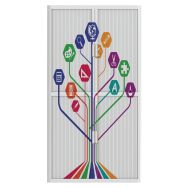 Armoire à rideaux personnalisée arbre des apprentissages-EasyOffice