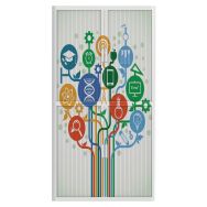Armoire à rideaux personnalisée arbre des connaissances-EasyOffice