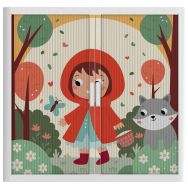 Armoire à rideaux personnalisée chaperon rouge-EasyOffice