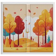 Armoire à rideaux personnalisée couleurs d'automne-EasyOffice