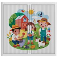 Armoire à rideaux personnalisée la vie à la ferme-EasyOffice