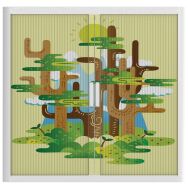 Armoire à rideaux personnalisée les arbres géants-EasyOffice